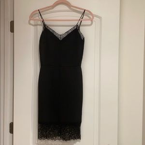 Black Zara Lace Spaghetti strap dress size Small